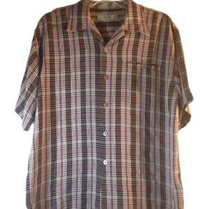 D&E Collection Men's Casual One Pocket Button Down Sz XL